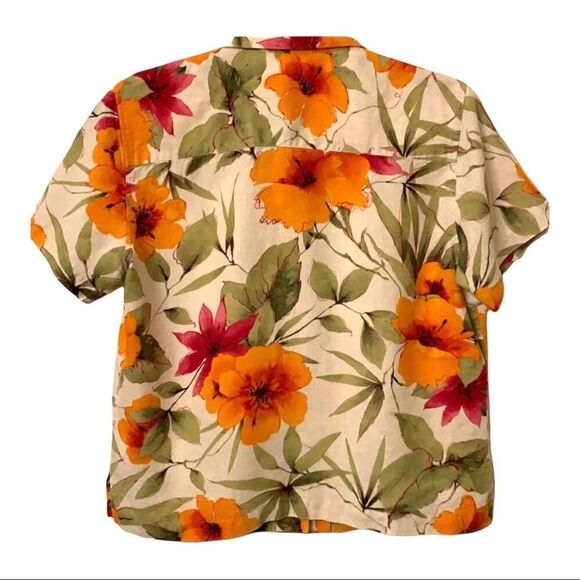 Caribbean Joe tropical button down NWOT - Picture 2 of 8